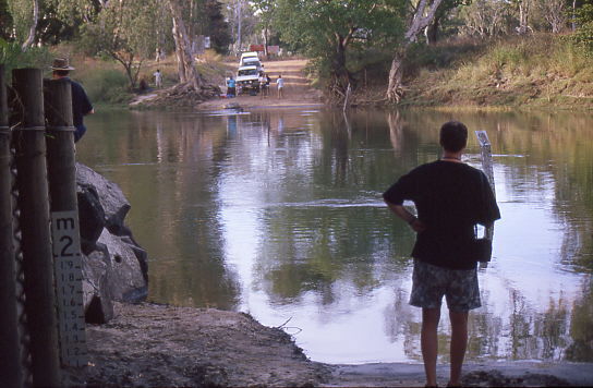 Krokodil in Furt (90cm tief)