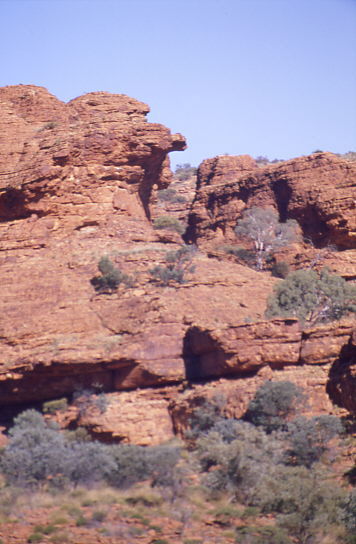 Sandsteinschichten am Kingscanyon