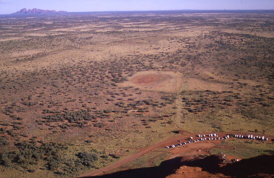 Uluru - Abstieg mit Olgas